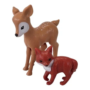 Barbie Tierrettung Tierarzt Rehkitz Baby Hirsch Fuchs Wald Haustier Figuren - Bild 1 von 4