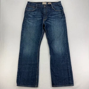 VTG Levi's Jeans 557 Bootcut Mens 36x32 Dark Faded Distressed Denim Rodeo Y2K - Picture 1 of 10