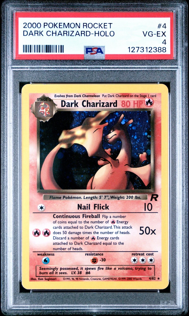 Darkness Charizard Pokémon TCG Professional Sports Authenticator