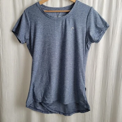 Camisa Head Para Mujer Mediana Entrenamiento Yoga Atlética Dobladillo Tulipán Elastizada Dri-Motion Foto 1 de 4