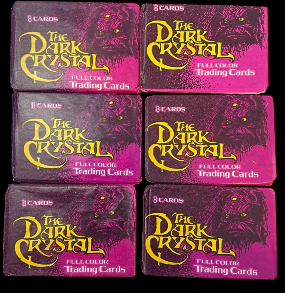 (6) Paquetes de cera de tarjetas coleccionables de película Donruss The Dark Crystal 1982 Foto 1 de 1