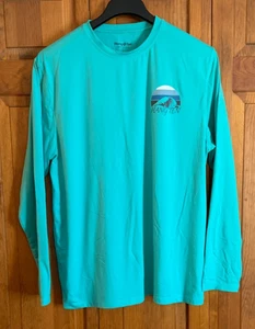 Camisa pulóver verde manga larga Hang Ten para hombre etiqueta talla L - Imagen 1 de 4