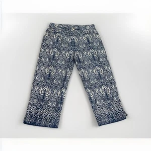 Lauren Ralph Lauren Vintage Paisley Print kurze Hose Gr. 12 blau weiß Bandana - Bild 1 von 7
