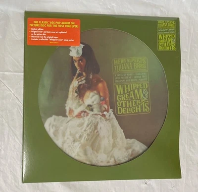 Herb Alpert Whipped Cream & Other Delights Picture Disc Vinyl LP Record W Poster Foto 1 de 4