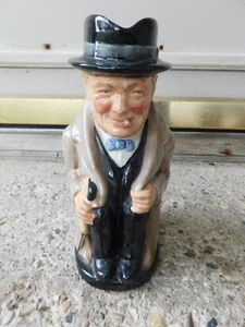 VINTAGE ROYAL DOULTON WINSTON CHURCHILL 8 1/2" PITCHER - Picture 1 of 8