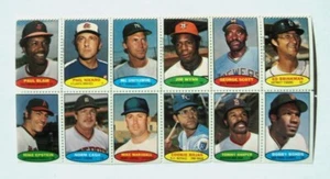 1974 Topps Baseball Stamp Sheet Niekro Cash Stottlemyre MINT -   - Picture 1 of 2