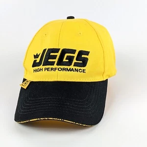 JEGS High Performance Parts Cap Hat Strapback Yellow - Picture 1 of 5