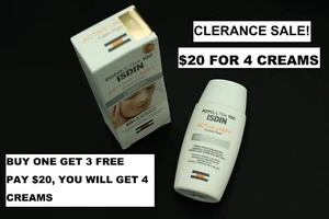 ISDIN FotoUltra100 Sunscreen SPF50+ Fusion Fluid 50ml 1.69oz Facial Sun Cream US - Picture 1 of 1