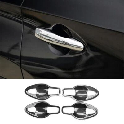 Cubierta de tazón de puerta lateral exterior de acero de fibra de carbono para Nissan Murano 2015-21 Foto 1 de 4