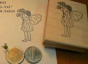 P65 Flower fairy rubber stamp WM - Picture 1 of 2