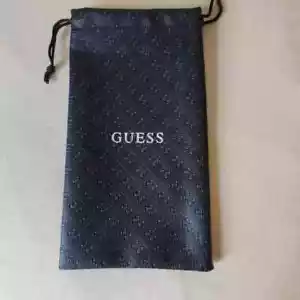 Guess Black Sunglasses / Glasses Case with tie closure New Unused - Picture 1 of 3