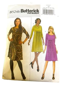 Butterick B4246 Übergröße 16 18 20 22 24 schnell und einfach Kleid Schnittmuster - Bild 1 von 2