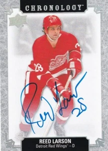 18-19 UPPER DECK CHRONOLOGY AUTO - REED LARSON - #FH-DE-RL DETROIT RED WINGS - Picture 1 of 1