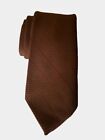 Vintage 60s Or 70s Brown Eugene Jacobs Polyester Tie Retro Bohemian 
