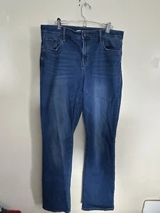Old Navy Jeans Women's 12 Long Blue Kicker Bootcut Mid Rise Stretch Denim Pants - Picture 1 of 6