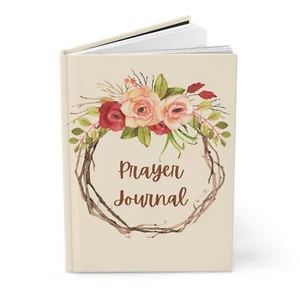 Bible Study Notebook-Hardcover Prayer Journal for Women-Floral Faith Journal - Picture 1 of 7