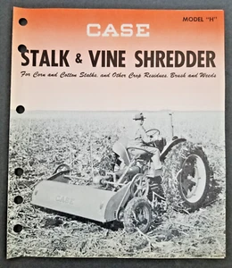 Brochure vendita rivenditore Case Modello H stelo e vite - 1952 - Foto 1 di 4