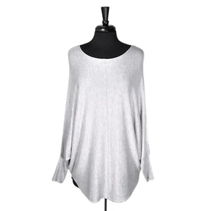 Kerisma Women's Ryu Sweater Gray Cashmere Blend Dolman Sleeve Knit Pullover S/M - Picture 1 of 8