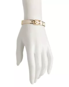 Coach Schnalle Armreif Armband SIGNATUR C vergoldet Emaille aufklappbar Neu mit Etikett - Bild 1 von 3
