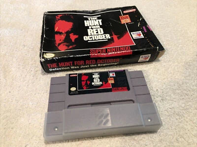 The Hunt For Red October Super Nintendo SNES, Game Cartridge & Original Box - Image 1 of 3