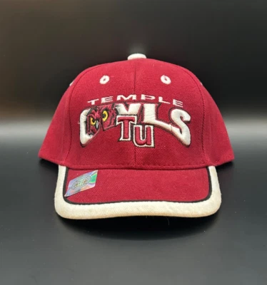Sombrero infantil Temple Owls Top of the World ajustable con tirantes granate/blanco Foto 1 de 4