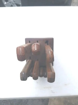 12件装复古华盛顿锻造约克敦不锈钢雕刻切片配对刀套装 — 第 1/4 张图片