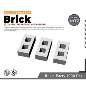 Yao's Studio LYT87036B++ 1/87 HO Brick For Model Railroads Display Prop - Picture 1 of 2