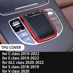 1x TPU Middle Console Mouse Cover Trim for Benz C E GLC S V Class 2020-2022 - Picture 1 of 6