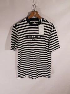 Guess x A$AP Gue$$ David Reactive Multi Stripe Crewneck T Shirt Indigo - Picture 1 of 11
