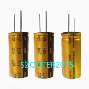 2PCS 3V 100F 3.0V 100F Ultracapacitor Supercapacitor Farad Capacitor 22MM*45MM - Picture 1 of 1