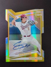 2022 Elite Extra Edition Aspirations Die-Cut Auto Gold 2 #165 Sean McLain /24