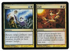 Rise // Fall NM/SP Dissension MTG Magic The Gathering Gold English Card