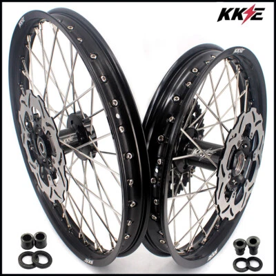 KKE 21/18 Enduro Rims For SUZUKI DRZ400S 2000-2025 DRZ400 DRZ400E Spoked Wheels - Image 1 of 4