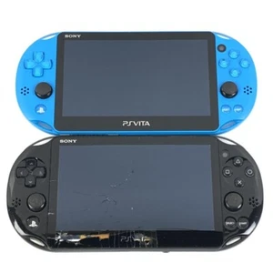 Sony PS Vita Console PCH-2000 Lot of 2 Untested For Parts Repair Japan 2355 UG - Picture 1 of 8