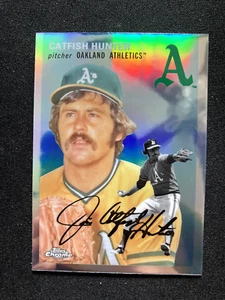 Catfish Hunter 2023 Topps cromo aniversario refractor #491 atletismo - Imagen 1 de 2