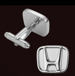 Platinum Plated HONDA Cufflinks Business Gift Suit Sports Car - IN A POUCH - Picture 1 of 4