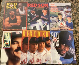 Lot of 7 Boston Red Sox Yearbooks Programs 1989 1992(2) 1994 1995 1997 1998 - Picture 1 of 7
