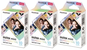 Fuji Instax Film 3x10 = 30 Aufnahmen Mermaid bunter Rahmen f Mini 8 9 11 12 - Bild 1 von 4