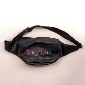Storyland New Hampshire colorful embroidery on black hip pack - Picture 1 of 5