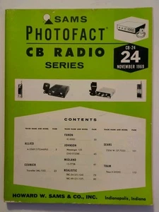 Sams Photofact CB Radio Series #24 Allied Fanon Sears Tram Realistic 1969 - Zdjęcie 1 z 2