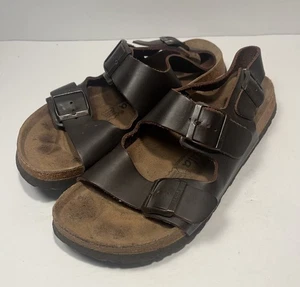 Birkenstock Betula Sandalen Leder L 11/M 9,5 braun Fersenriemen gebraucht, in einwandfreiem Zustand - Bild 1 von 5