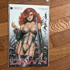 DAWN  1   Lucifer's Halo by Sirius Comics SIGNED By Joseph Michael Linsner - Picture 1 of 2