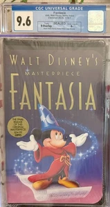 Walt Disney Masterpiece Fantasia Mickey Mouse VHS CGC Graded 9.6 Sealed A+ - Bild 1 von 2
