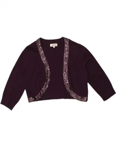 VOGUE Womens Bolero Top UK 18/20 XL Purple Viscose BX08 - Picture 1 of 3