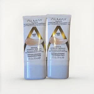 Almay 2 PSCKS Smart Shade Foundation Skintone Matching Technology #600 TAN UB16 - Bild 1 von 2