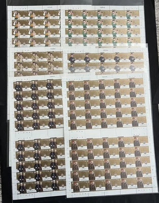 (H) Sello de Hong Kong 1994 150 de la Policía Real de Hong Kong, 6 hojas completas OG Foto 1 de 4