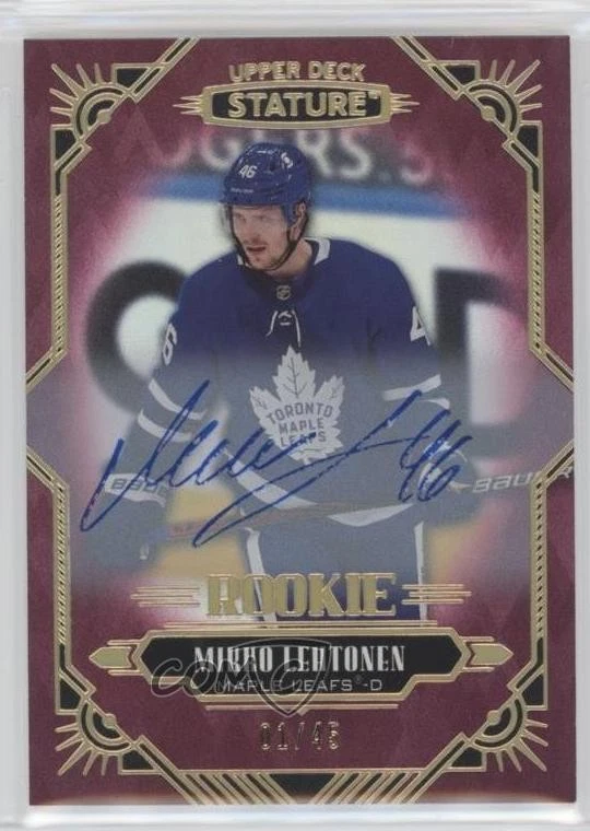 2020-21 Upper Deck Stature Rookies Red /45 Mikko Lehtonen #134 Rookie Auto RC - Image 1 of 2