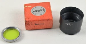 Robot fotocamera paraluce nero con scatola e filtro - Foto 1 di 8