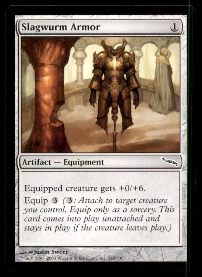 MTG Slagwurm Armor LP Light Play Mirrodin [5141] - Image 1 of 1