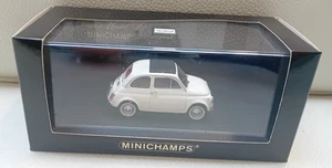 FIAT 500 1965 BIANCO WHITE MINICHAMPS 1/43  400121600 auto - Foto 1 di 4